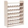 Wine Rack with Top Board - Solid Pine Wood, 36 Bottle Capacity