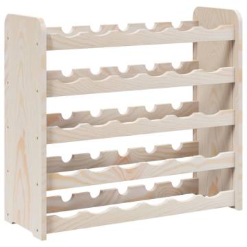 Solid Wood Pine Wine Rack - 67.5x25x60 cm | Hipomarket