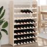 Wine Rack with Top Board 72.5x25x111.5 cm Solid Wood Pine Quantity in Package 1 Number of 56 Number of Bottles 