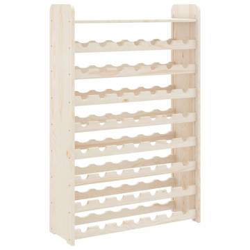 Solid Pine Wine Rack with Top Board - 56 Bottle Capacity