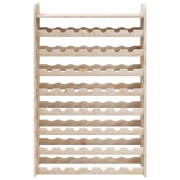 Solid Pine Wine Rack with Top Board - 56 Bottle Capacity