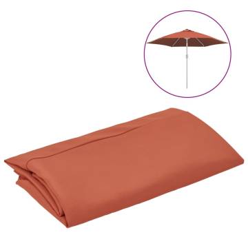 Replacement Fabric for Outdoor Parasol Terracotta 300 cm