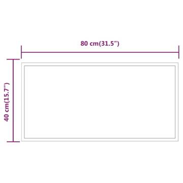 LED Bathroom Mirror 80x40 cm - Stylish & Waterproof