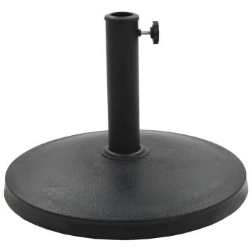 Parasol Base Round Polyresin 10 kg Black - Durable and Stylish