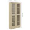 Vitrine Cabinet Sonoma Oak - Stylish 82.5x30.5 cm Storage