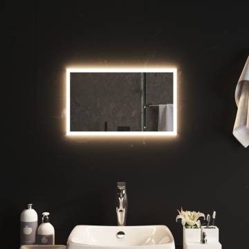 LED Bathroom Mirror 30x50 cm - Stylish & Waterproof | HipoMarket