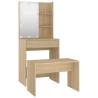 Dressing Table Set with LED - Sonoma Oak Furniture