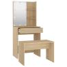 Dressing Table Set with LED - Sonoma Oak Furniture