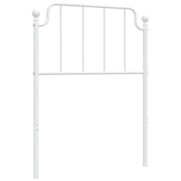 Stylish White Metal Headboard - 75 cm - Hipo Market