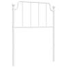 Stylish White Metal Headboard - 75 cm - Hipo Market