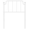 Stylish White Metal Headboard - 75 cm - Hipo Market