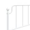 Stylish White Metal Headboard - 75 cm - Hipo Market