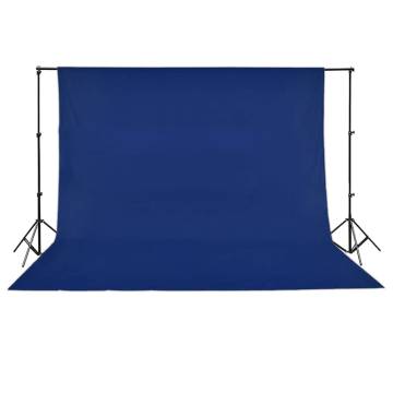 Backdrop Cotton Blue 500x300 cm for Chroma Key - Hipomarket