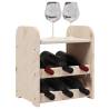 Wine Rack with Top Board - Solid Pine Wood | Hipo Market