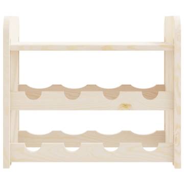 Stylish Pine Wine Rack with Top Board - 43x25x37 cm