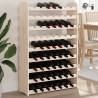 Wine Rack 72.5x25x111.5 cm Solid Wood Pine Quantity in Package 1 Number of 63 Number of Bottles 