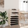 Stylish Solid Pine Wine Rack - 63 Bottle Capacity | HipoMarket