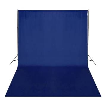 Backdrop Cotton Blue 500x300 cm for Chroma Key - Hipomarket