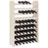 Stylish Solid Pine Wine Rack - 63 Bottle Capacity | HipoMarket