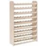 Stylish Solid Pine Wine Rack - 63 Bottle Capacity | HipoMarket