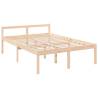 Solid Wood Pine Bed Frame 120x190 cm for Small Double Beds