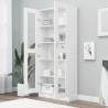 Sleek Vitrine Cabinet in White - 82.5x30.5x185.5 cm