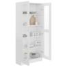 Sleek Vitrine Cabinet in White - 82.5x30.5x185.5 cm