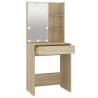 Dressing Table with LED in Sonoma Oak - Stylish & Functional