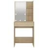 Dressing Table with LED in Sonoma Oak - Stylish & Functional