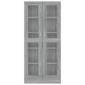 Vitrine Cabinet Grey Sonoma - Stylish Storage Solution