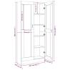 Vitrine Cabinet Grey Sonoma - Stylish Storage Solution