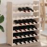 Wine Rack 67.5x25x87 cm Solid Wood Pine Quantity in Package 1 Number of 42 Number of Bottles 