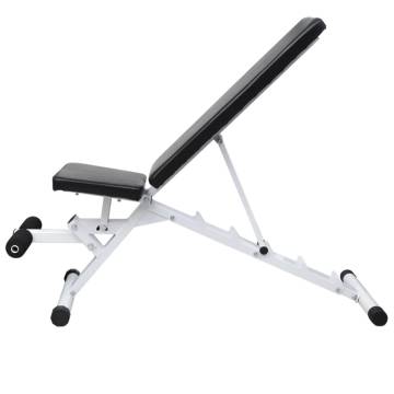 Workout Bench with Barbell & Dumbbell Set - 60.5 kg