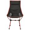 Foldable Camping Chair - Durable PVC & Aluminium - Black