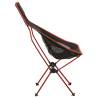 Foldable Camping Chair - Durable PVC & Aluminium - Black