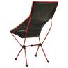 Foldable Camping Chair - Durable PVC & Aluminium - Black