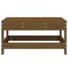 Honey Brown Solid Wood Garden Footstool | Durable & Stylish