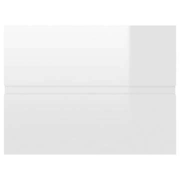 High Gloss White Sink Cabinet - 60x38.5x45 cm | Hipomarket