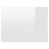 High Gloss White Sink Cabinet - 60x38.5x45 cm | Hipomarket