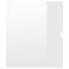 High Gloss White Sink Cabinet - 60x38.5x45 cm | Hipomarket