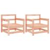 2 pcs Solid Wood Douglas Garden Chairs | Hipomarket UK