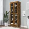 Vitrine Cabinet Smoked Oak 82.5x30.5x185.5 cm Engineered Wood Colour smoked oak Quantity in Package 1 Height 185.5 cm 