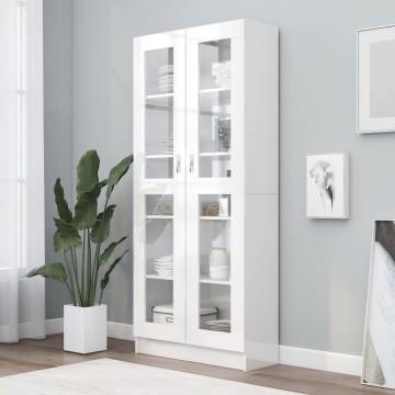 Vitrine Cabinet High Gloss White - Stylish Storage Solution