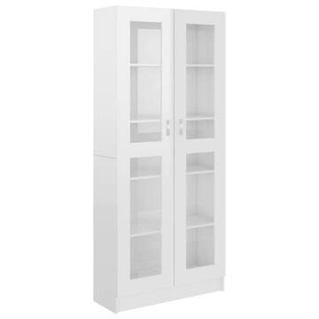 Vitrine Cabinet High Gloss White - Stylish Storage Solution