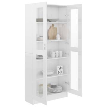 Vitrine Cabinet High Gloss White - Stylish Storage Solution