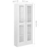 Vitrine Cabinet High Gloss White - Stylish Storage Solution