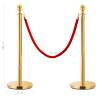 3 Piece VIP Queue Barrier Set - Stainless Steel Gold | HipoMarket