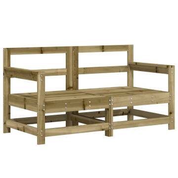 Garden Corner Sofas - 2 pcs Impregnated Pine Wood