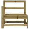 Garden Corner Sofas - 2 pcs Impregnated Pine Wood