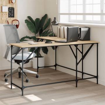 Desk Sonoma Oak - Durable Engineered Wood | HipoMarket